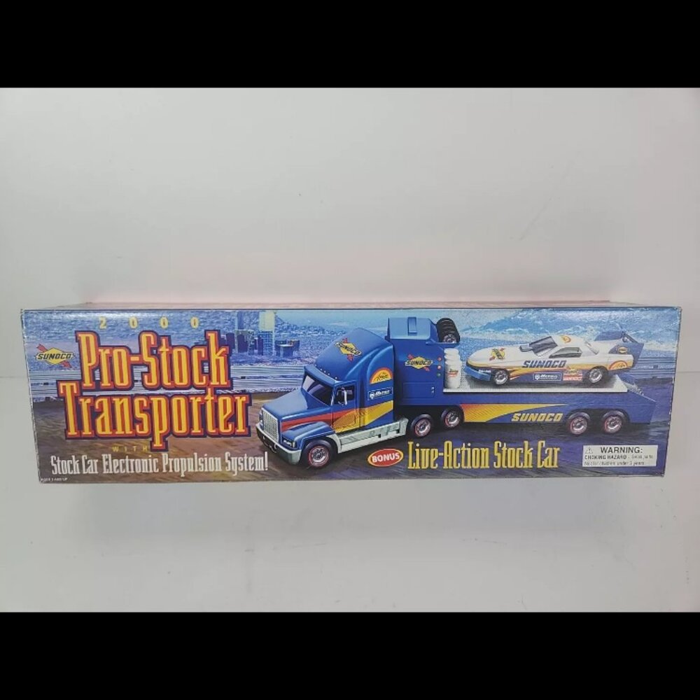 Sunoco Pro Transporter 2000 Collectors Edition with Stock Car Included
